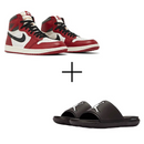 COMBO Air Jordan 1 Lost Chicago+ Chinelo Jordan