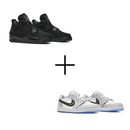 COMBO Air Dunk Dior + Jordan 4 Black Cat