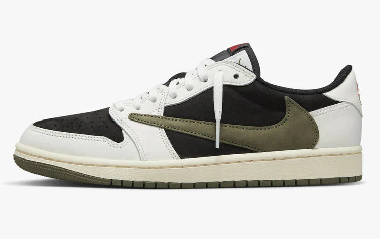 COMBO Air Jordan 1 Low Travis + Jordan 4 Military Black