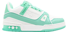 LOUIS VUITTON TRAINER LOW GREEN WATER
