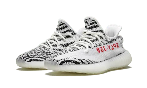 ADIDAS YEEZY SPLY 350 BRANCO E LISTRA PRETRAS